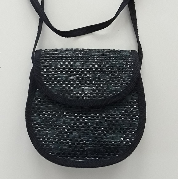 Rodolfo Handbags - Rodolfo Navy Braided Crossbody Purse